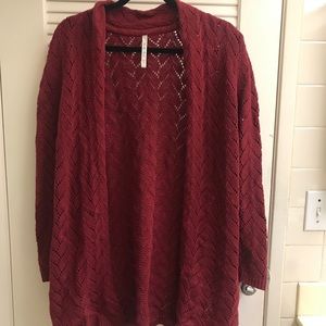 ✨SALE✨Red knit cardigan
